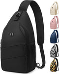 Crossbody Bags for Women Men Trendy Sling Bag Backpack Casual Chest Bag with Convertible Shoulder Strap